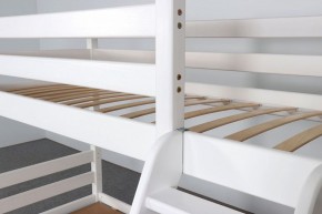 АДЕЛЬ Кровать двухъярусная с наклонной лестницей (белый) в Сургуте - surgut.ok-mebel.com | фото 6