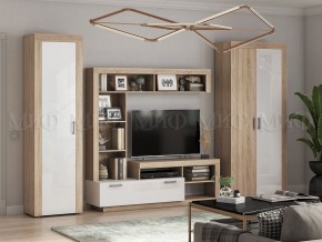 Ангара Центральная секция (Белый глянец/Сонома) в Сургуте - surgut.ok-mebel.com | фото 3