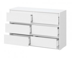 АЙДЕН КМ06-1200 Комод 6 ящиков (белый) в Сургуте - surgut.ok-mebel.com | фото 2