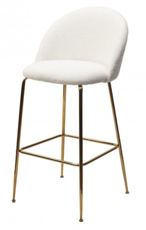 Барный стул GLADE NINI-01 Белый, teddy / золотой каркас М-City в Сургуте - surgut.ok-mebel.com | фото
