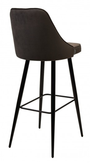 Барный стул NEPAL-BAR ГРАФИТ #14, велюр/ черный каркас (H=78cm) М-City в Сургуте - surgut.ok-mebel.com | фото 3