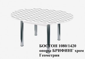 БОСТОН Стол круглый раздвижной 1080/1420 опоры Брифинг в Сургуте - surgut.ok-mebel.com | фото