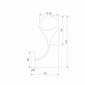 Бра Eurosvet Calyx 60168/1 латунь в Сургуте - surgut.ok-mebel.com | фото 3