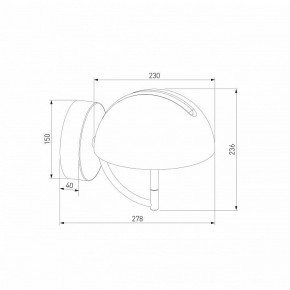 Бра Eurosvet Emisfero 50083/1 LED золото в Сургуте - surgut.ok-mebel.com | фото 3