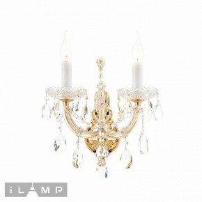 Бра iLamp Diamond W6071-2 GD+CL в Сургуте - surgut.ok-mebel.com | фото 2