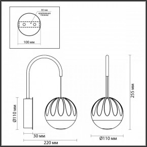 Бра Odeon Light Sono 5101/5WL в Сургуте - surgut.ok-mebel.com | фото 4