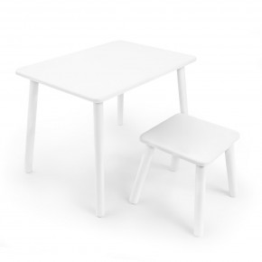 Детский комплект стол и табурет Rolti Baby (белая столешница/белое сиденье/белые ножки) в Сургуте - surgut.ok-mebel.com | фото