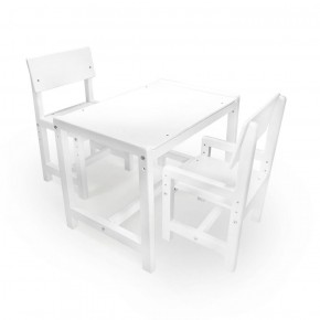 Детский растущий комплект стол и два стула  Я САМ "Лофт" (Белый, Белый) в Сургуте - surgut.ok-mebel.com | фото 1