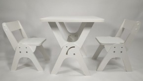 Детский растущий стол-парта и два стула Я САМ "Умка-Дуо" (Белый) в Сургуте - surgut.ok-mebel.com | фото 1