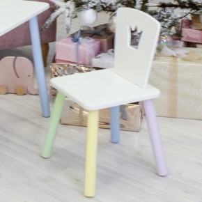 Детский стул Корона (Белый/Белый/Цветной) в Сургуте - surgut.ok-mebel.com | фото 1