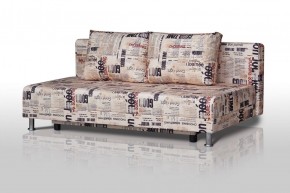 Диван-кровать Комфорт без подлокотников Принт "Gazeta" (2 подушки) в Сургуте - surgut.ok-mebel.com | фото