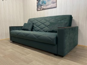 Диван Престиж-15 (НПБ+МДФ) велюр Sensey bottle green в Сургуте - surgut.ok-mebel.com | фото