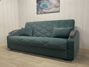 Диван Престиж-16 (НПБ+МДФ) велюр Sensey bottle green в Сургуте - surgut.ok-mebel.com | фото