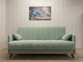 Диван Престиж-3 (НПБ) велюр Sensey mist green в Сургуте - surgut.ok-mebel.com | фото