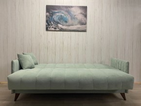 Диван Престиж-3 (НПБ) велюр Sensey mist green в Сургуте - surgut.ok-mebel.com | фото 3