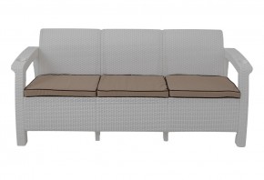 Диван Yalta Premium Sofa 3 Set (Ялта) белый (+подушки под спину) в Сургуте - surgut.ok-mebel.com | фото 2