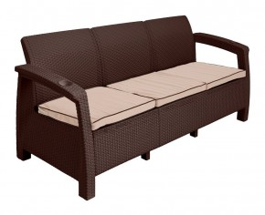 Диван Yalta Premium Sofa 3 Set (Ялта) шоколадный (+подушки под спину) в Сургуте - surgut.ok-mebel.com | фото 2