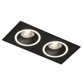 DK2062-BK Встраиваемый светильник, IP 20, до 15 Вт, GU10, LED, черный, алюминий в Сургуте - surgut.ok-mebel.com | фото
