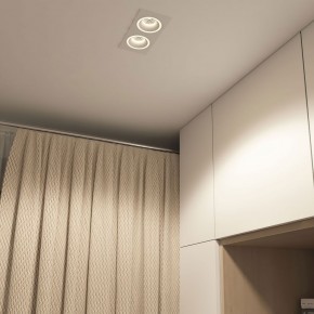 DK2062-WH Встраиваемый светильник, IP 20, до 15 Вт, GU10, LED, белый, алюминий в Сургуте - surgut.ok-mebel.com | фото 4