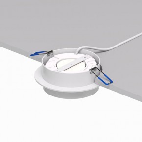 DK2090-WH Встраиваемый светильник FLAT, IP 20, до 15 Вт, GX53, LED, белый, алюминий в Сургуте - surgut.ok-mebel.com | фото 3