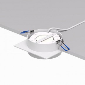 DK2091-WH Встраиваемый светильник FLAT, IP 20, до 15 Вт, GX53, LED, белый, алюминий в Сургуте - surgut.ok-mebel.com | фото 4
