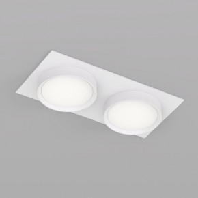 DK2092-WH Встраиваемый светильник FLAT, IP 20, до 15 Вт, GX53, LED, белый, алюминий в Сургуте - surgut.ok-mebel.com | фото 2