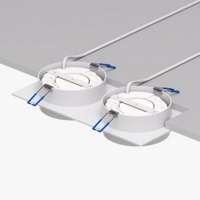 DK2092-WH Встраиваемый светильник FLAT, IP 20, до 15 Вт, GX53, LED, белый, алюминий в Сургуте - surgut.ok-mebel.com | фото 4