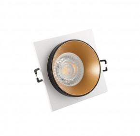 DK2402-GD Встраиваемый светильник, IP 20, 50 Вт, GU10, черный/золотой, алюминий в Сургуте - surgut.ok-mebel.com | фото