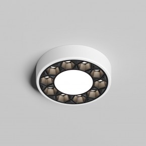 DK2440-WB Встраиваемый светильник DUAL 5+5 Вт, LED 4000K, IP 20, d90mm, белый/черный, алюминий/акрил в Сургуте - surgut.ok-mebel.com | фото