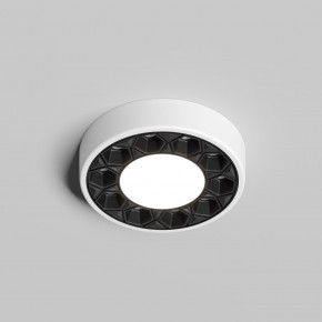 DK2440-WB Встраиваемый светильник DUAL 5+5 Вт, LED 4000K, IP 20, d90mm, белый/черный, алюминий/акрил в Сургуте - surgut.ok-mebel.com | фото 2