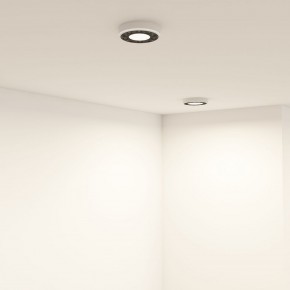 DK2440-WB Встраиваемый светильник DUAL 5+5 Вт, LED 4000K, IP 20, d90mm, белый/черный, алюминий/акрил в Сургуте - surgut.ok-mebel.com | фото 6