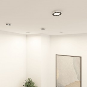 DK2441-WB Встраиваемый светильник DUAL 9+9 Вт, LED 4000K, IP 20, d120mm, белый/черный, алюминий/акрил в Сургуте - surgut.ok-mebel.com | фото 2