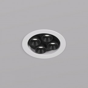 DK2510-WB Встраиваемый светильник SPACE со светодиодом d65 220V 8W 38° 4000К IP20 белый/черный алюминий в Сургуте - surgut.ok-mebel.com | фото