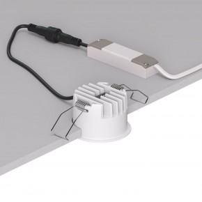 DK2510-WB Встраиваемый светильник SPACE со светодиодом d65 220V 8W 38° 4000К IP20 белый/черный алюминий в Сургуте - surgut.ok-mebel.com | фото 3