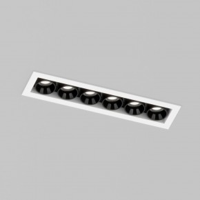 DK2514-WB Встраиваемый светильник SPACE со светодиодом L126mm 220V 10W 38° 4000К IP20 белый/черный алюминий в Сургуте - surgut.ok-mebel.com | фото