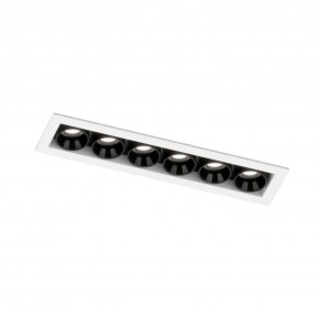 DK2514-WB Встраиваемый светильник SPACE со светодиодом L126mm 220V 10W 38° 4000К IP20 белый/черный алюминий в Сургуте - surgut.ok-mebel.com | фото 5