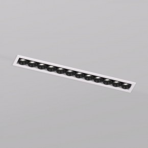 DK2515-WB Встраиваемый светильник SPACE со светодиодом L240mm 220V 20W 38° 4000К IP20 белый/черный алюминий в Сургуте - surgut.ok-mebel.com | фото