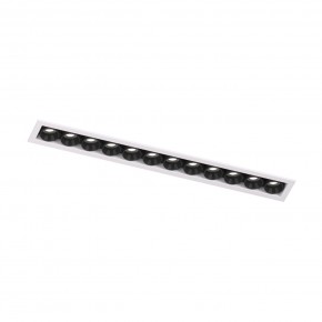 DK2515-WB Встраиваемый светильник SPACE со светодиодом L240mm 220V 20W 38° 4000К IP20 белый/черный алюминий в Сургуте - surgut.ok-mebel.com | фото 4