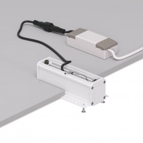 DK2531-WB Встраиваемый светильник SPACE со светодиодом под шпатлевку L126mm 220V 10W 38° 4000К IP20 белый/черный алюминий в Сургуте - surgut.ok-mebel.com | фото 5
