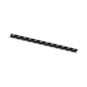 DK2532-WB Встраиваемый светильник SPACE со светодиодом под шпатлевку L240mm 220V 20W 38° 4000К IP20 белый/черный алюминий в Сургуте - surgut.ok-mebel.com | фото 5