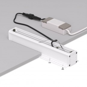 DK2532-WB Встраиваемый светильник SPACE со светодиодом под шпатлевку L240mm 220V 20W 38° 4000К IP20 белый/черный алюминий в Сургуте - surgut.ok-mebel.com | фото 6
