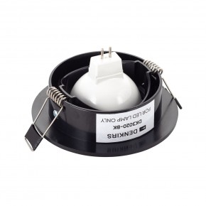DK3020-BK Встраиваемый светильник, IP 20, 10 Вт, GU5.3, LED, черный, пластик в Сургуте - surgut.ok-mebel.com | фото 3