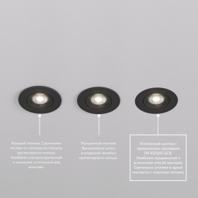 DK3020-BK Встраиваемый светильник, IP 20, 10 Вт, GU5.3, LED, черный, пластик в Сургуте - surgut.ok-mebel.com | фото 5