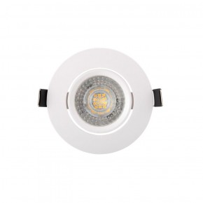 DK3020-WH Встраиваемый светильник, IP 20, 10 Вт, GU5.3, LED, белый, пластик в Сургуте - surgut.ok-mebel.com | фото 1