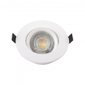 DK3020-WH Встраиваемый светильник, IP 20, 10 Вт, GU5.3, LED, белый, пластик в Сургуте - surgut.ok-mebel.com | фото 2