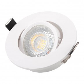 DK3020-WH Встраиваемый светильник, IP 20, 10 Вт, GU5.3, LED, белый, пластик в Сургуте - surgut.ok-mebel.com | фото 2