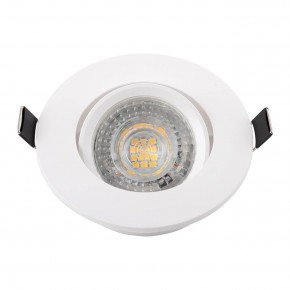DK3020-WH Встраиваемый светильник, IP 20, 10 Вт, GU5.3, LED, белый, пластик в Сургуте - surgut.ok-mebel.com | фото 4