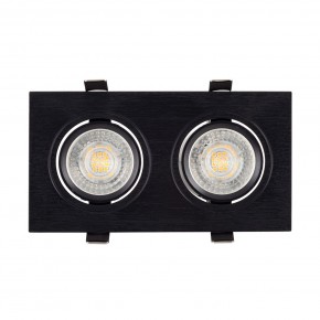 DK3022-BK Встраиваемый светильник, IP 20, 10 Вт, GU5.3, LED, черный, пластик в Сургуте - surgut.ok-mebel.com | фото 2
