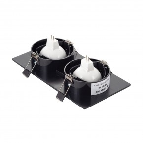 DK3022-BK Встраиваемый светильник, IP 20, 10 Вт, GU5.3, LED, черный, пластик в Сургуте - surgut.ok-mebel.com | фото 3