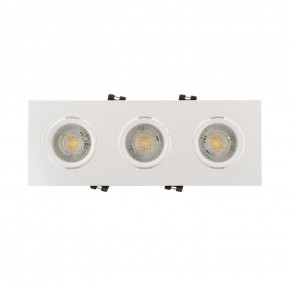 DK3023-WH Встраиваемый светильник, IP 20, 10 Вт, GU5.3, LED, белый, пластик в Сургуте - surgut.ok-mebel.com | фото